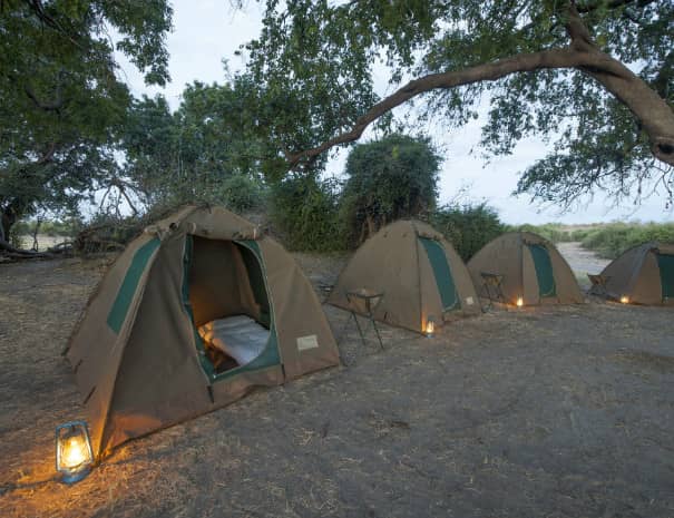 Mobile camp tents